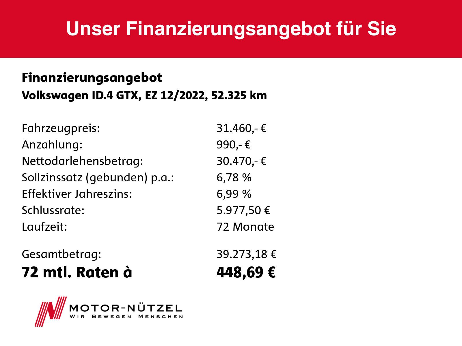 Volkswagen ID.4 GTX 220kw (82kwh) MATRIX+AHK+PANO+HuD+WäPu