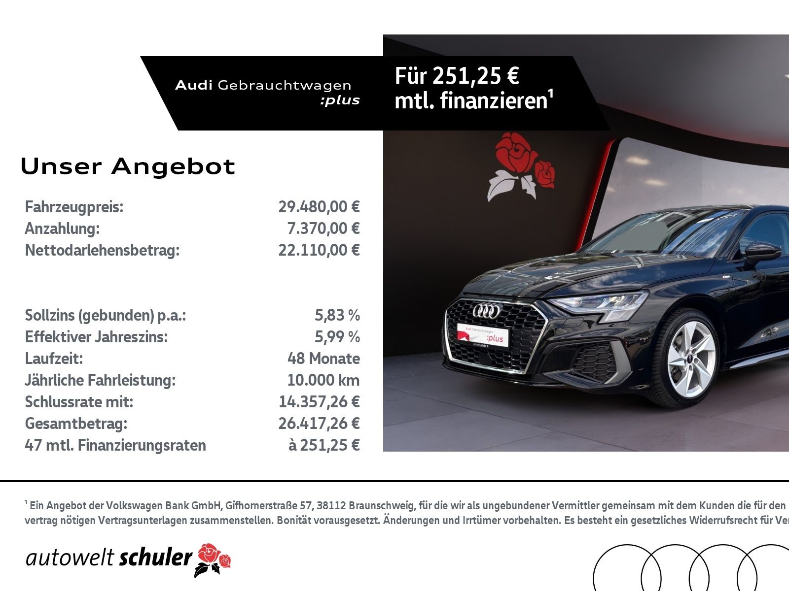 Audi A3 Sportback 35 1.5 TFSI S-tronic S-line S-troni