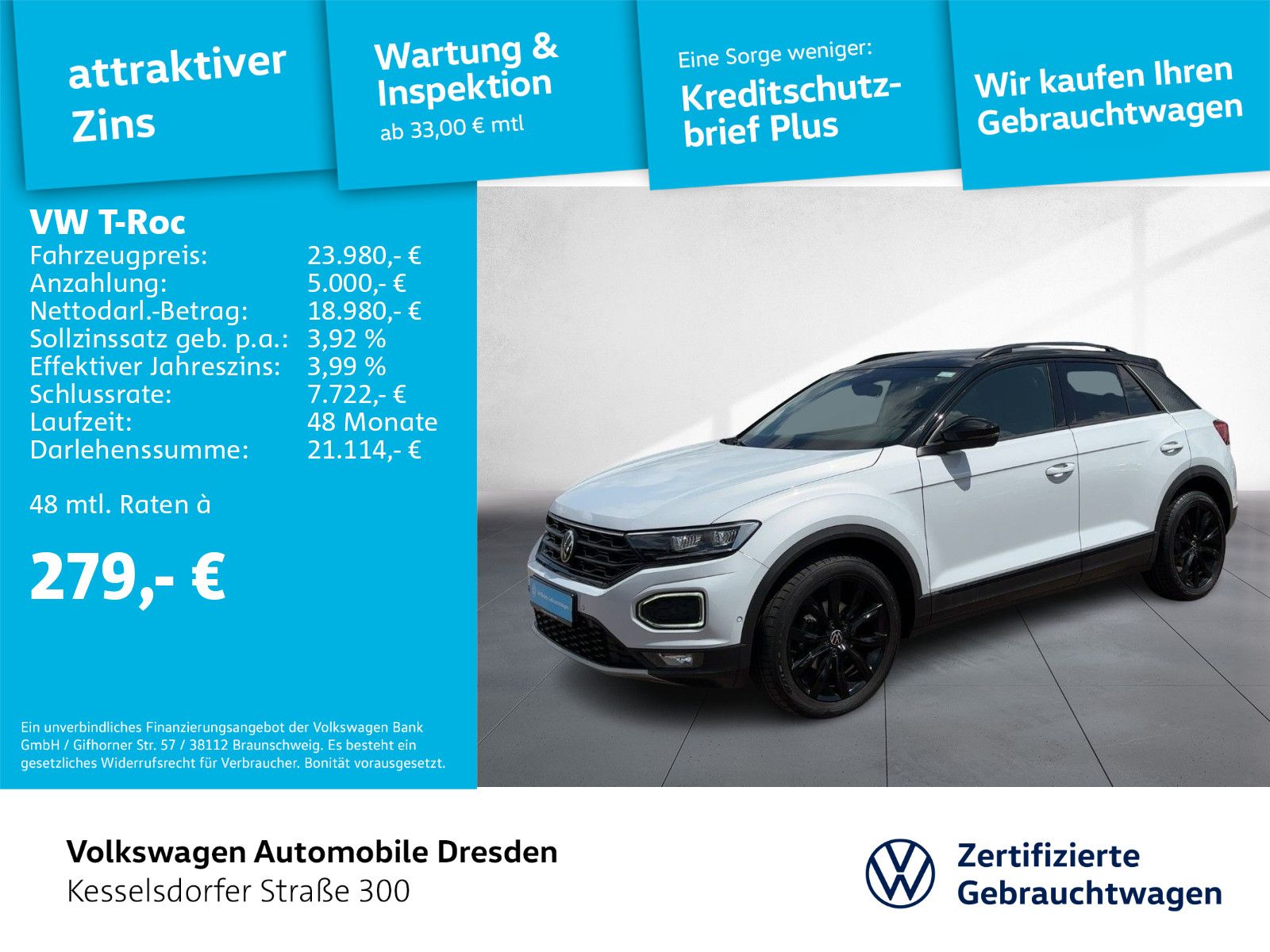 Volkswagen T-Roc 1.5 TSI Sport - Samsaru's Car Outlet