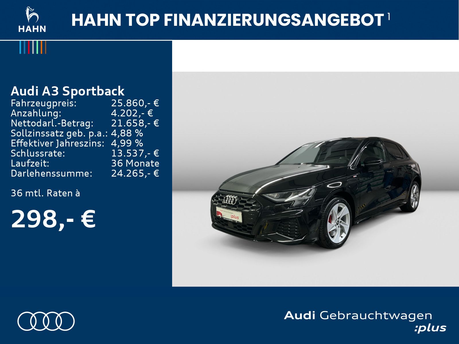 Audi A3 Sportback 45 TFSIe S line - Samsaru's Car Outlet