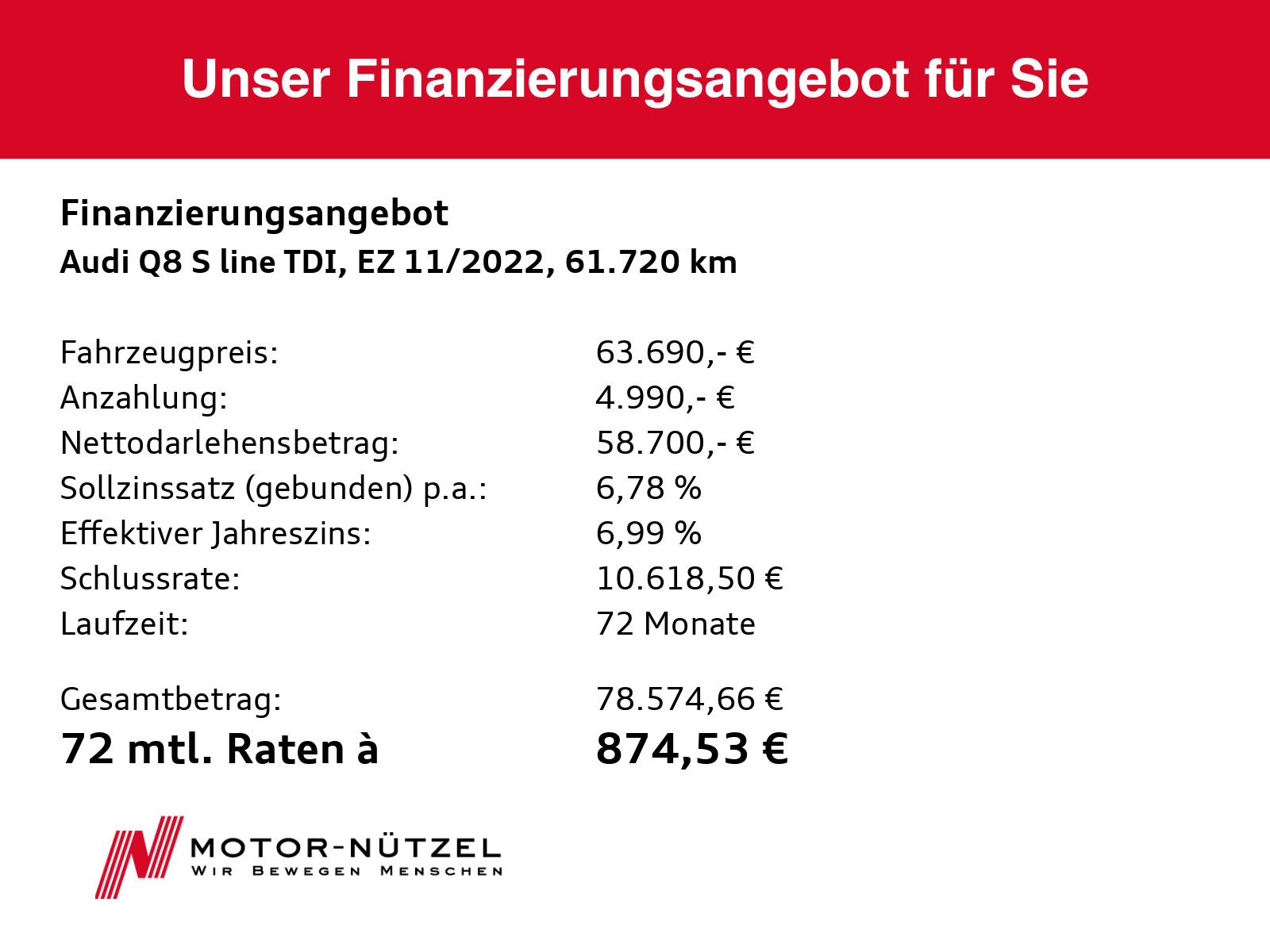 Audi Q8 50 TDI S-LINE MATRIX+NAVI+B&O+DVD+ACC+AHK+23"