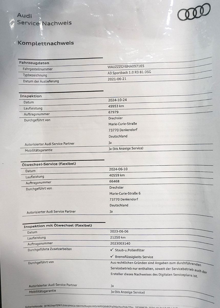 Audi A3 Sportback 30 TFSI S Line*ACC*DAB*LED*