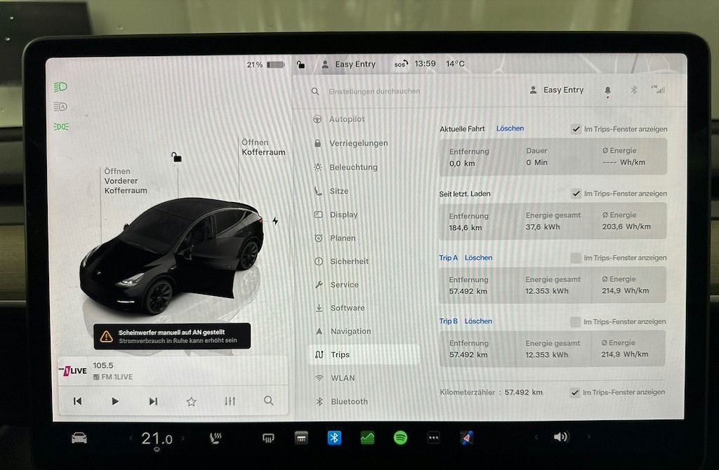 Tesla Model Y Long Range Dual AWD # black # incl. MWST