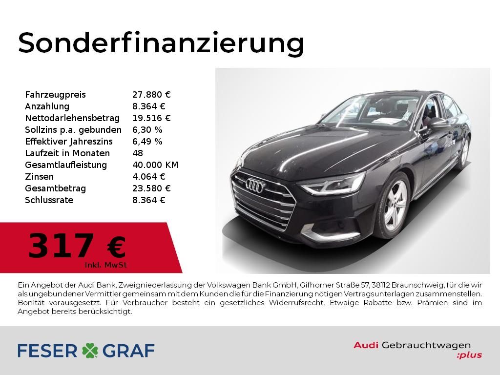 Audi A4 Lim 40 TDI qu S tronic Adv Navi,Sportsitze,PD