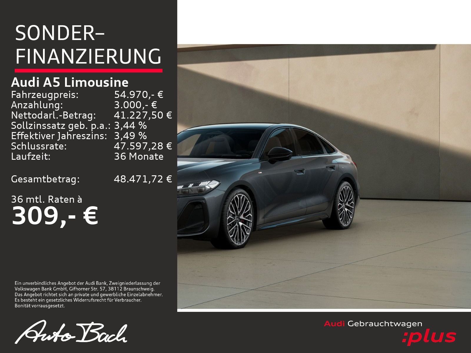 Audi A5 Limousine S line TFSI qu. Stronic Matrix HUD