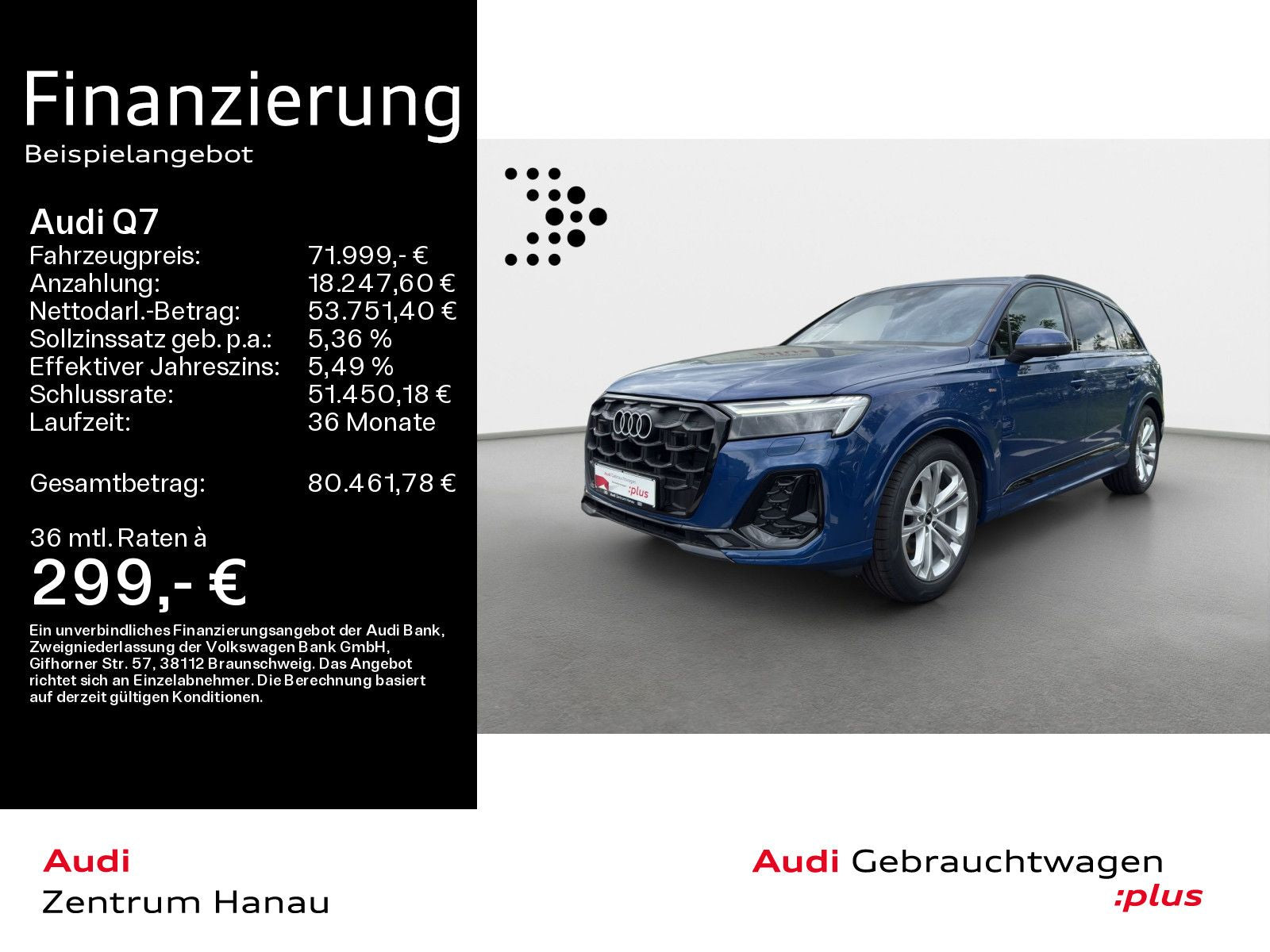 Audi Q7 50 TDI quattro S-LINE*MATRIX*HUD*LUFT*AHK*PAN