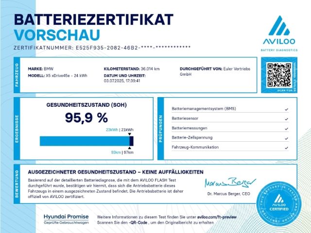 BMW X5 xDrive 45e iPerformance Sportpaket HUD Luftfe