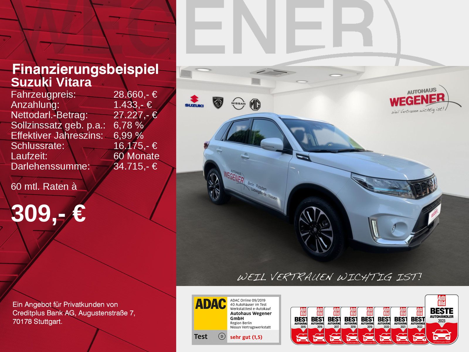 Suzuki VITARA 1.5 COMFORT+ - Samsaru's Car Outlet