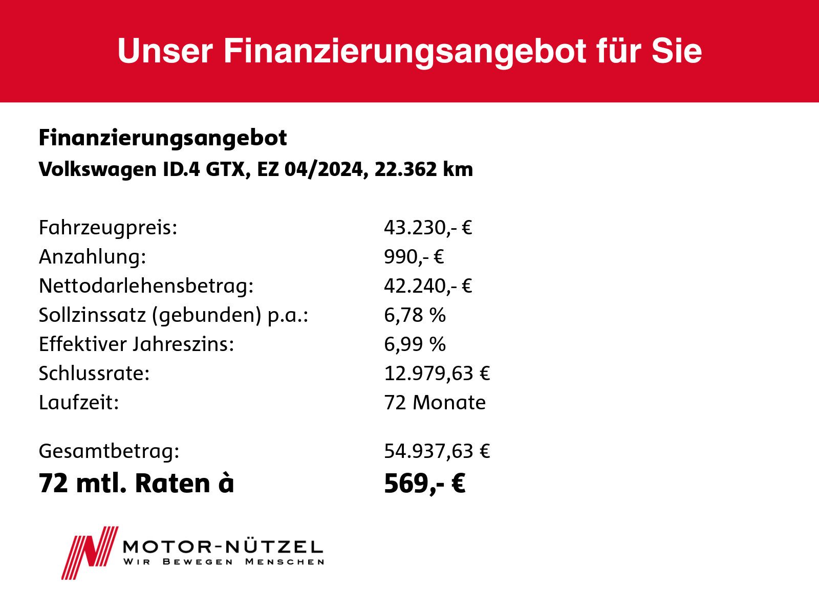 Volkswagen ID.4 GTX 220kw (82kwh) MATRIX+ACC+AHK+HuD+WäPu