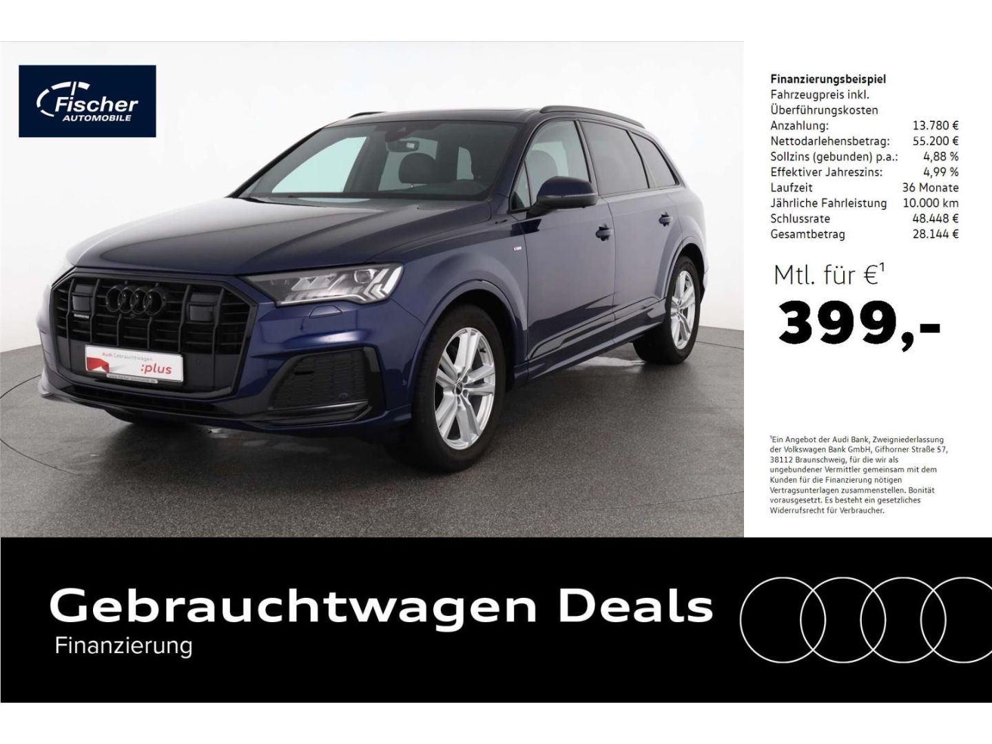 Audi Q7 50 TDI quattro S line AHK/Matrix/P-Dach/HUD