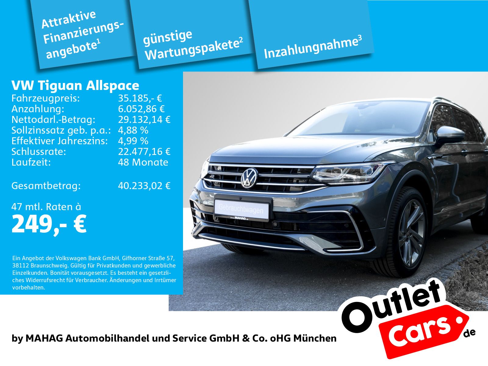 Volkswagen Tiguan Allspace R-Line 2.0 TSI 4Mot 7Sitzer Lede