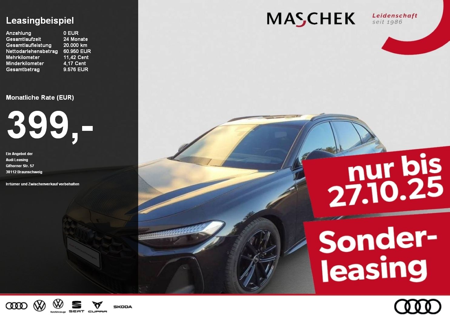 Audi A5 Avant S line TDI quatt Matrix B&O Black HUD M