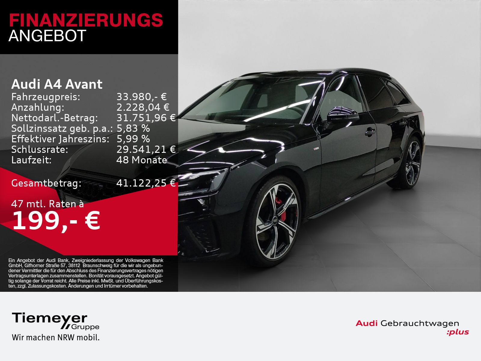 Audi A4 Avant 40 TFSI Q 2x S LINE AHK MATRIX-LED LM19