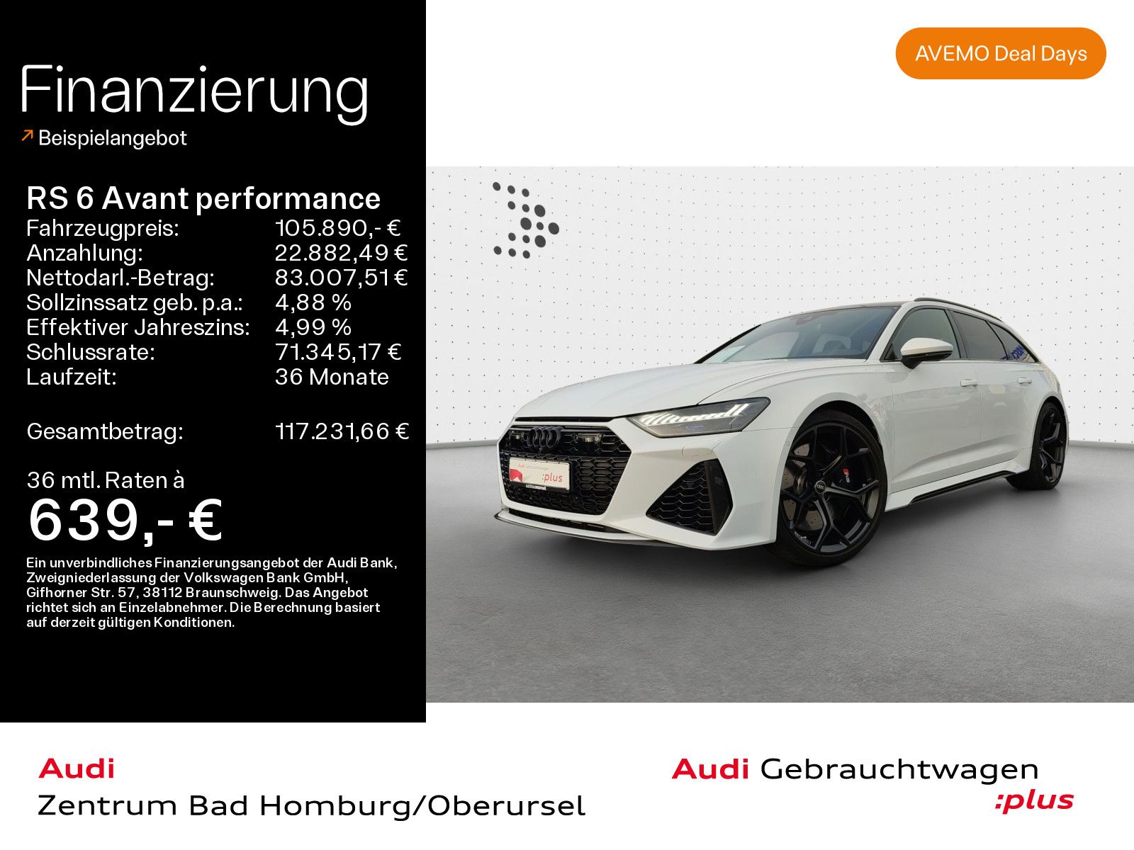 Audi RS 6 Avant performance 4.0 TFSI quattro*Navi*Mat