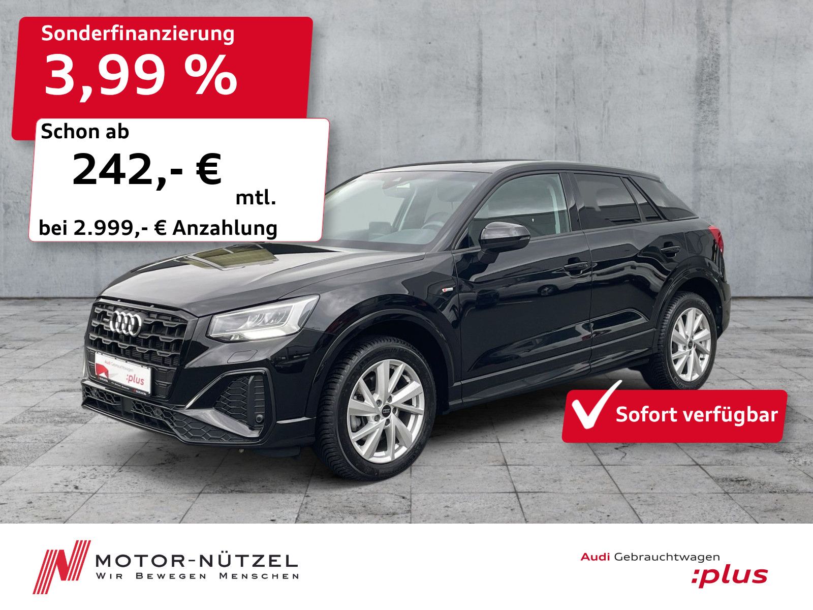 Audi Q2 40 TFSI QU S-TR S-LINE LED+NAVI+RFK+ACC+AHK
