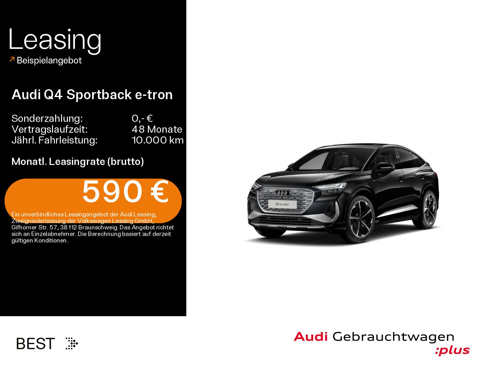 Audi Q4 Sportback 50 e-tron S line, Matrix, Assist
