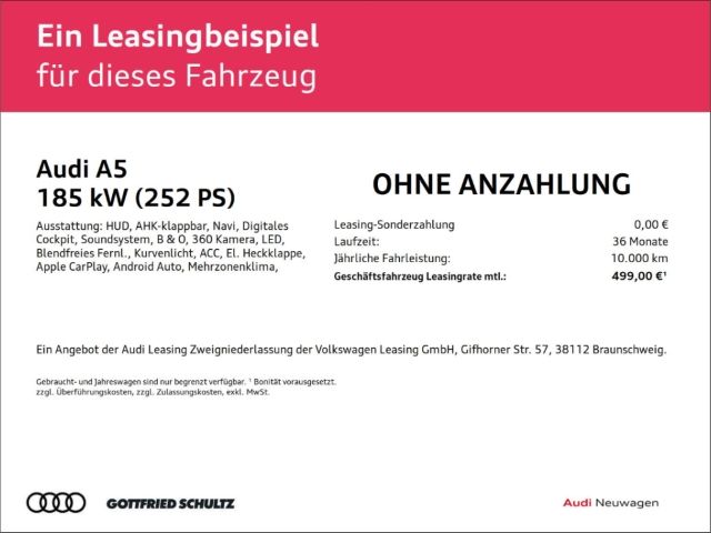 Audi A5 AVANT E-HYBRID QUATTRO 270 kW S LINE TECH PLU