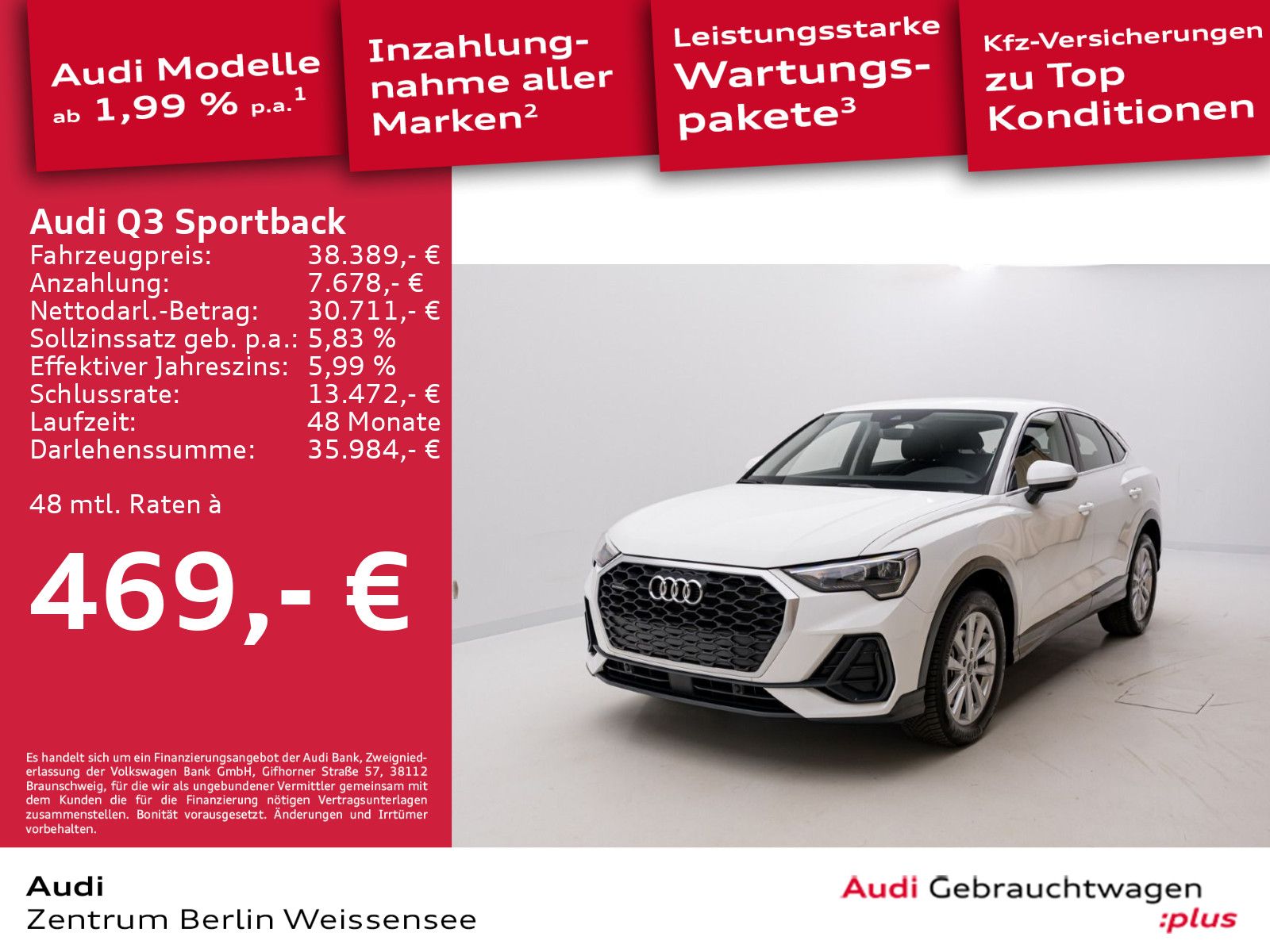 Audi Q3 Sportback 40 TFSI S-TRO - Samsaru's Car Outlet