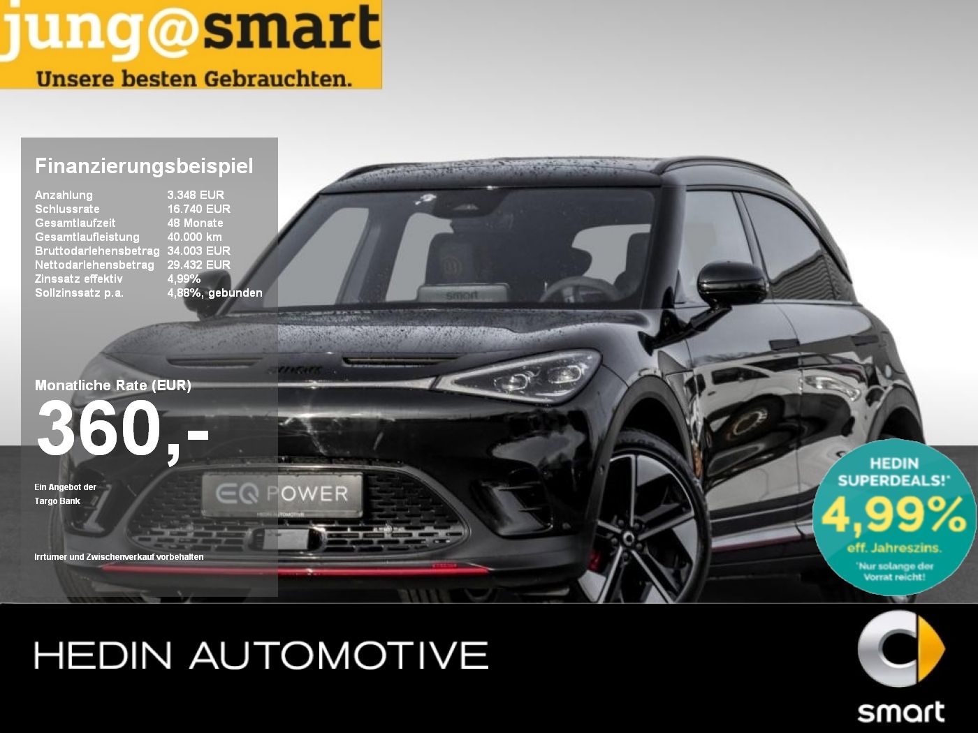 Smart #1 Brabus AWD (66kWh) 22KW|AMBIENTE|SHZ|360°|HUD