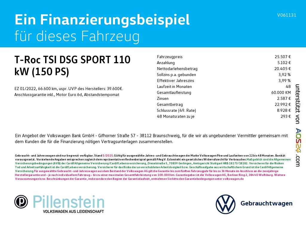 Volkswagen T-Roc TSI DSG SPORT - Samsaru's Car Outlet