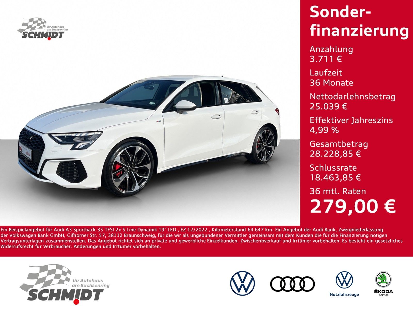 Audi A3 Sportback 35 TFSI S Line - Samsaru's Car Outlet