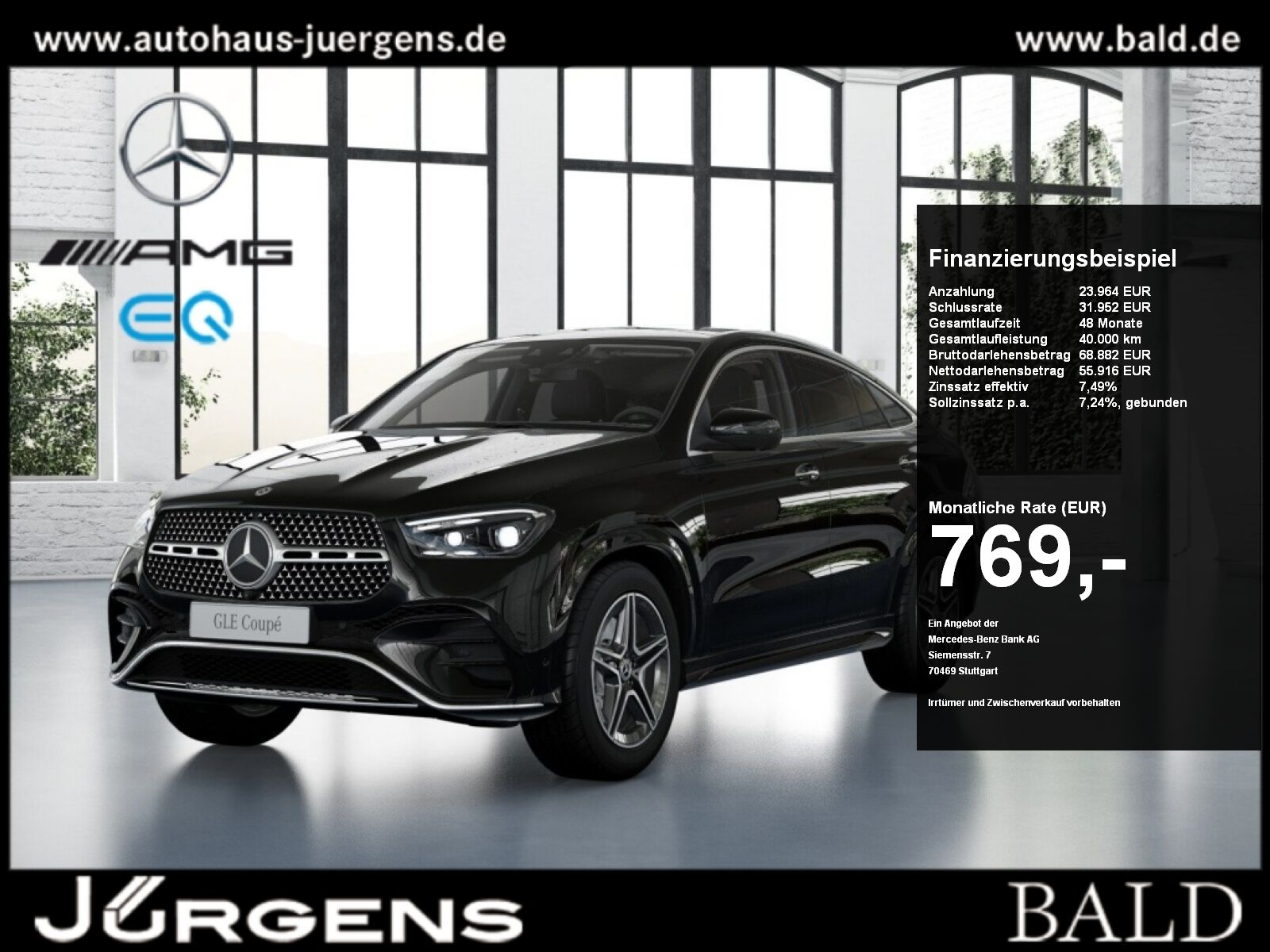 Mercedes-Benz GLE 300 d 4M Coupé AMG-Sport/360/Pano/AHK/Memo