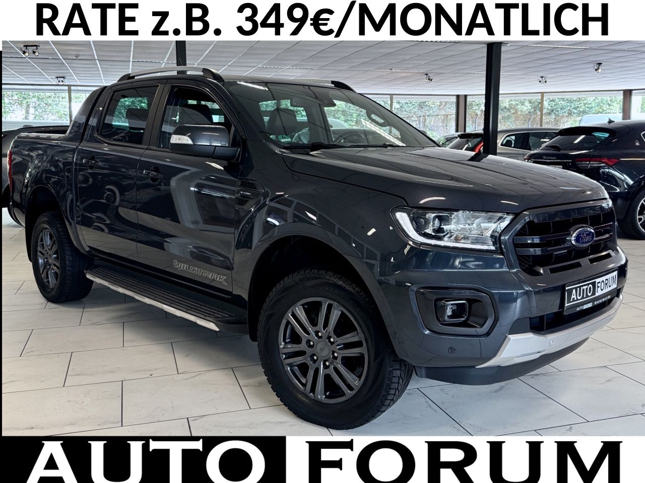Ford Ranger 2.0 D 4X4 WILDTRAK LEDER AHK NAVI CAM SHZ
