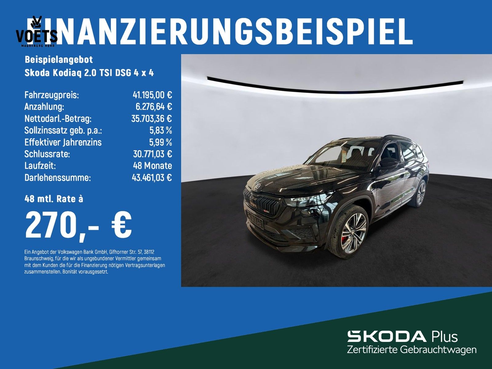 Skoda Kodiaq  2.0 TSI  DSG 4 x 4 RS LEDER+STH+PANO+AHK