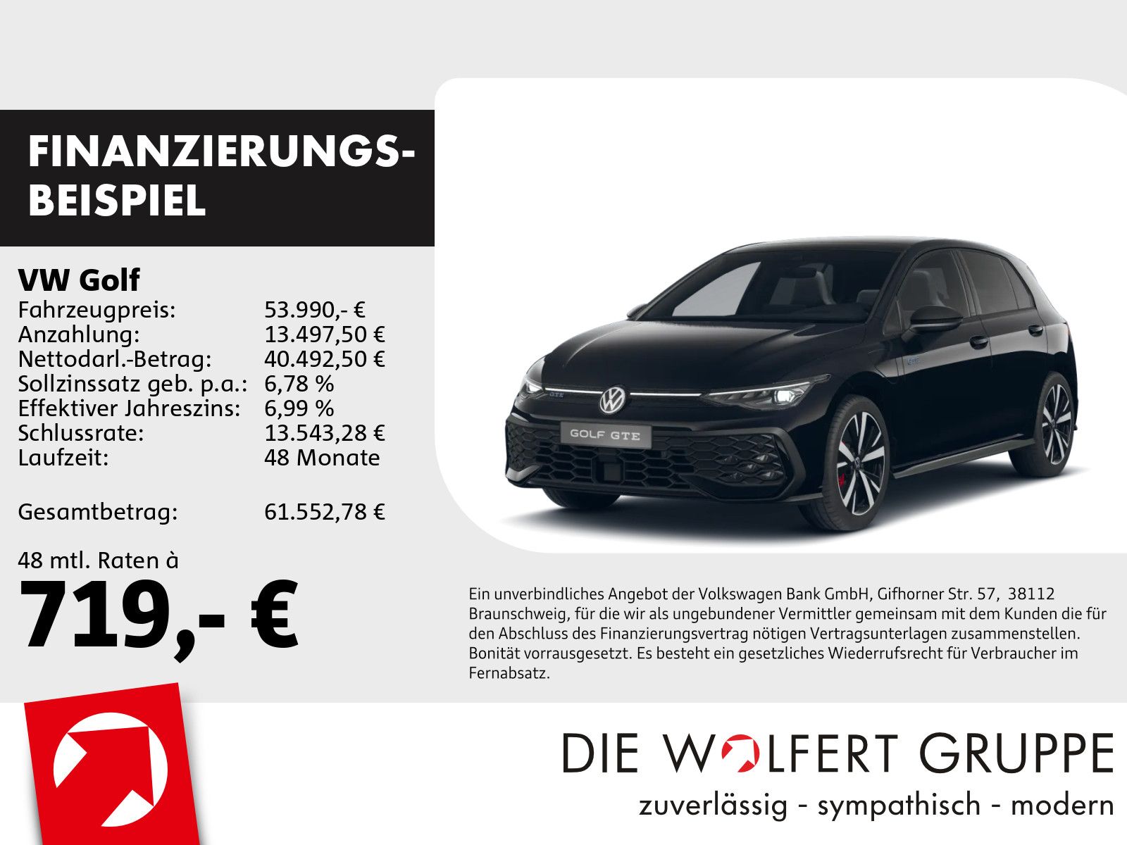 Volkswagen Golf GTE 1,5 eHybrid OPF 130 kW (177 PS) / 85 kW