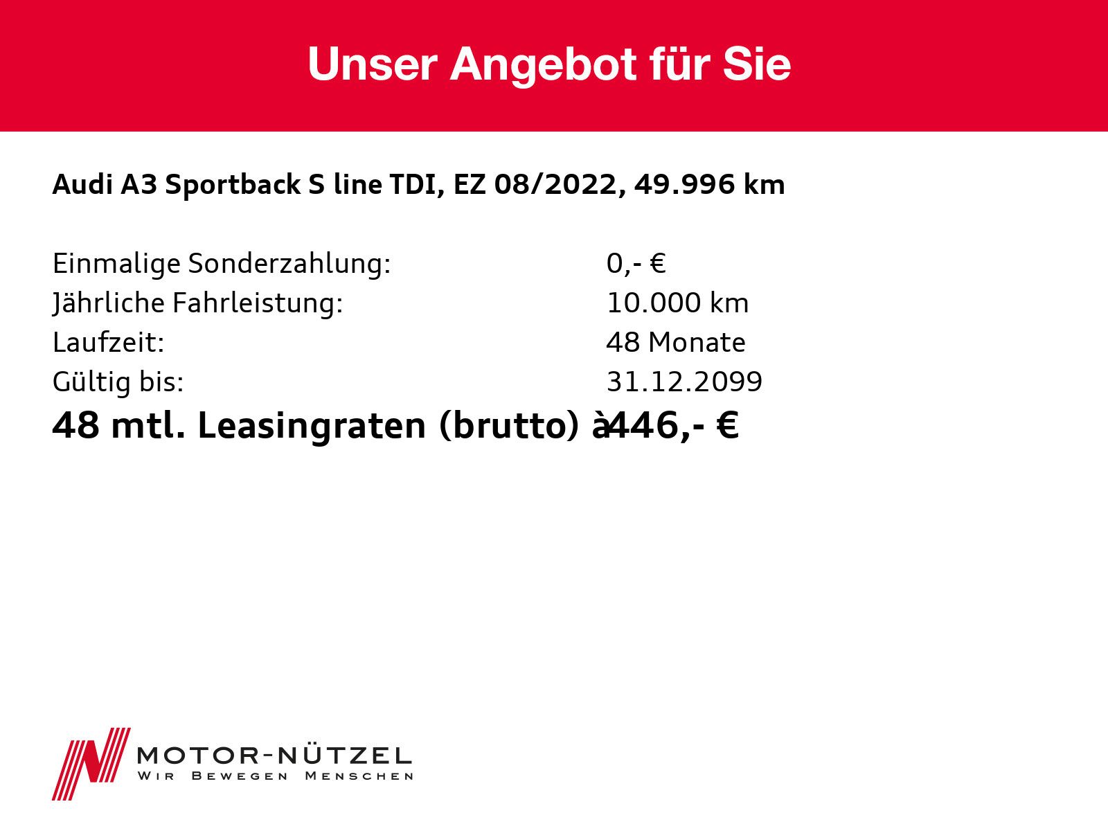 Audi A3 Sportback 35 TDI S-TR S-LINE NAVI+PDC+GRA+SHZ