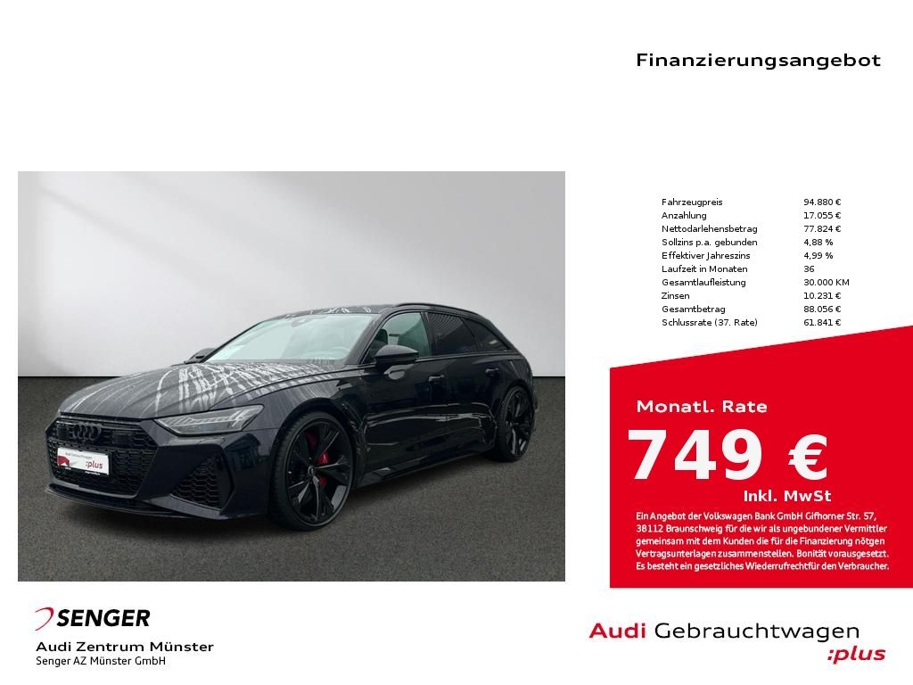 Audi RS6 Avant 4.0 TFSI quattro AHK SH Matrix Pano