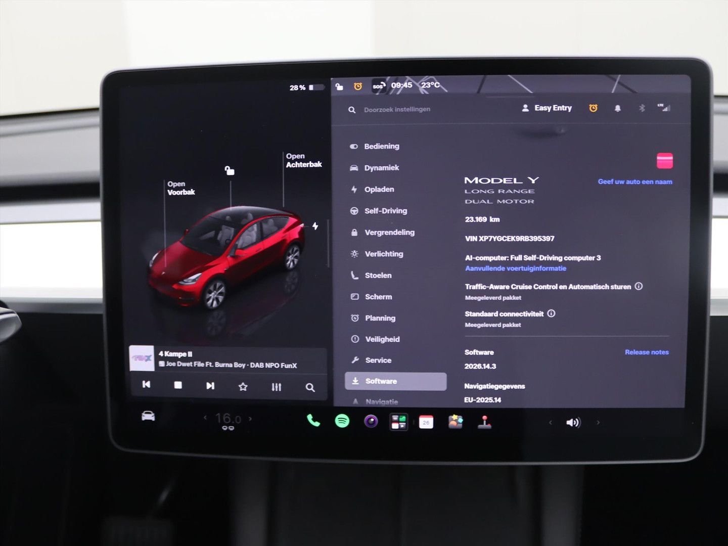 Tesla Model Y Long Range 345pk AWD 97% SoH [ CHERRY+WI