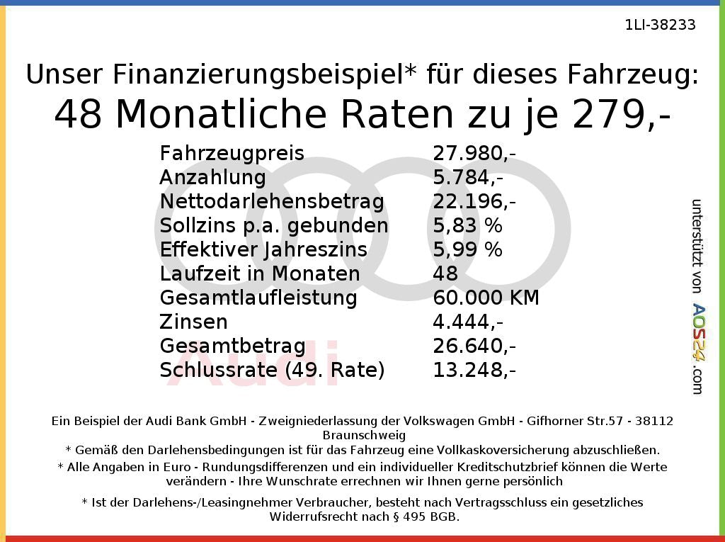 Audi A3 Sportback 45 TFSI e S line S tronic MMI LED