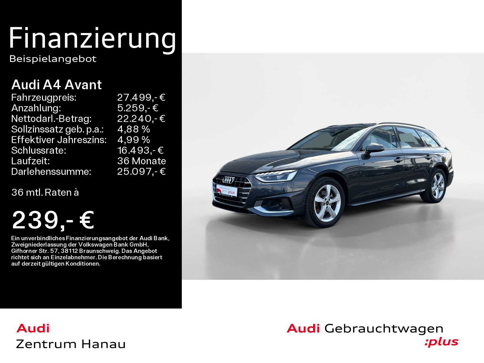 Audi A4 Avant 35 TDI S tronic ADVANCED - Samsaru's Car Outlet
