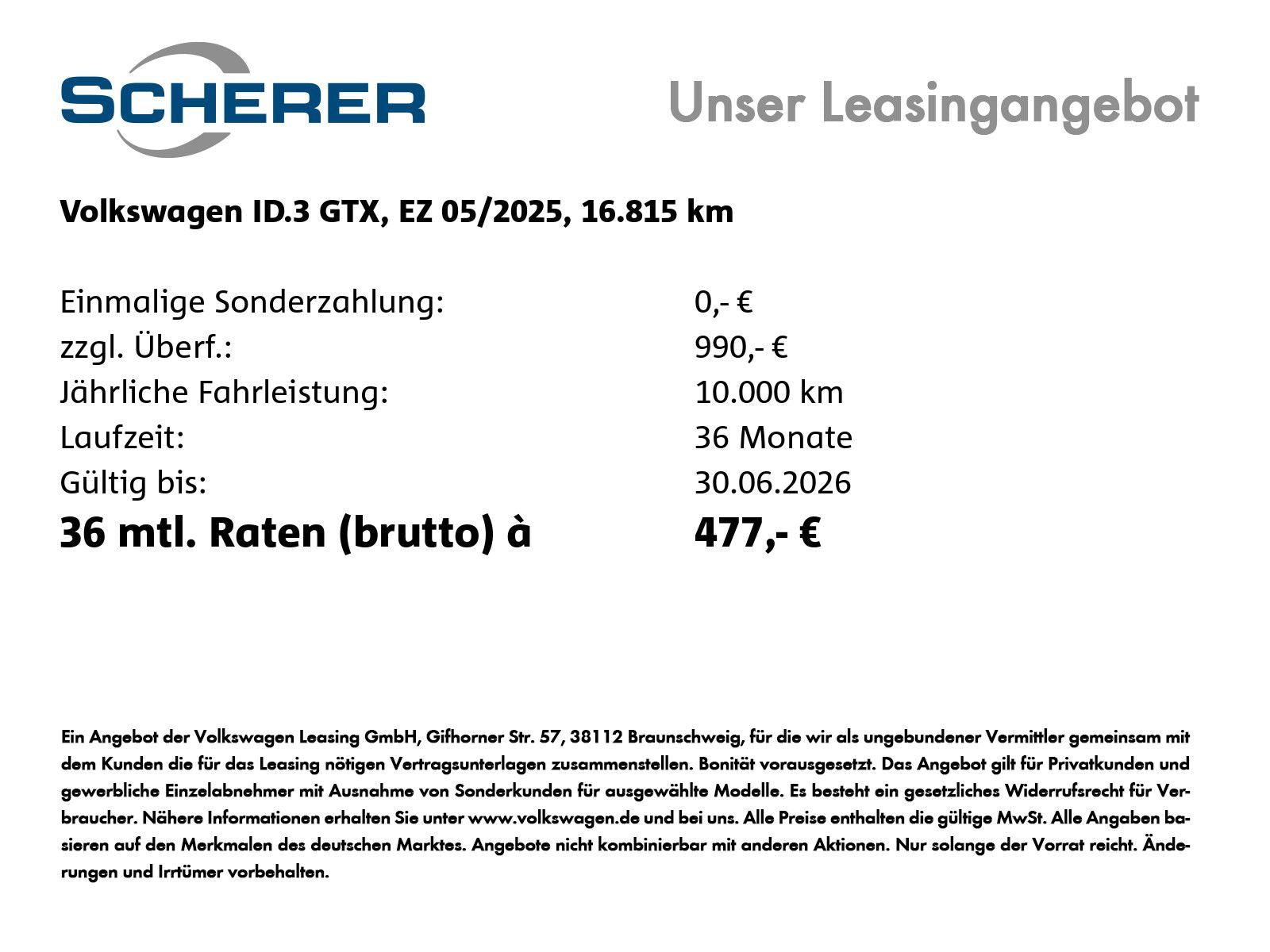 Volkswagen ID.3 GTX 84 kWh SOH:100% WÄPU HUD MATRIX HARMAN
