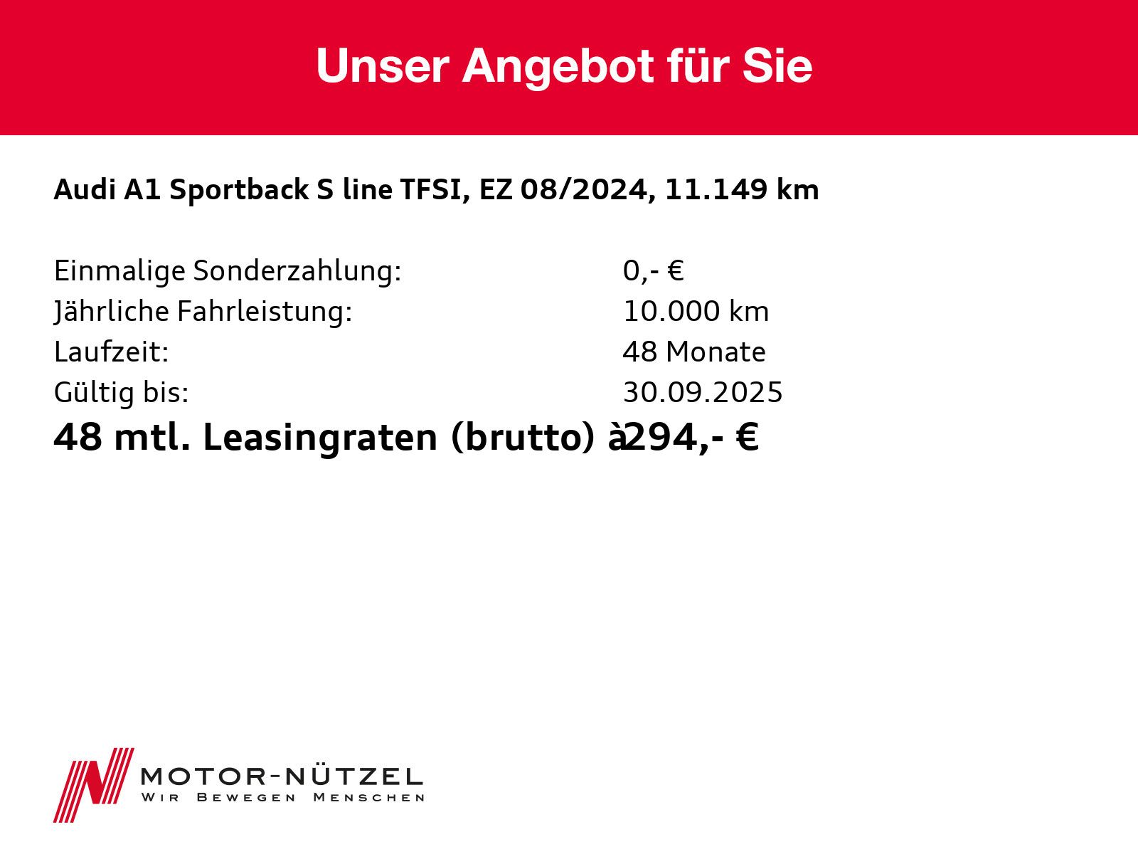 Audi A1 Sportback 25 TFSI S-Line - Samsaru's Car Outlet