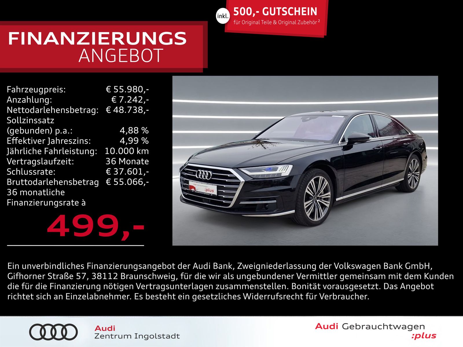 Audi A8 60 TFSI qu - Samsaru's Car Outlet