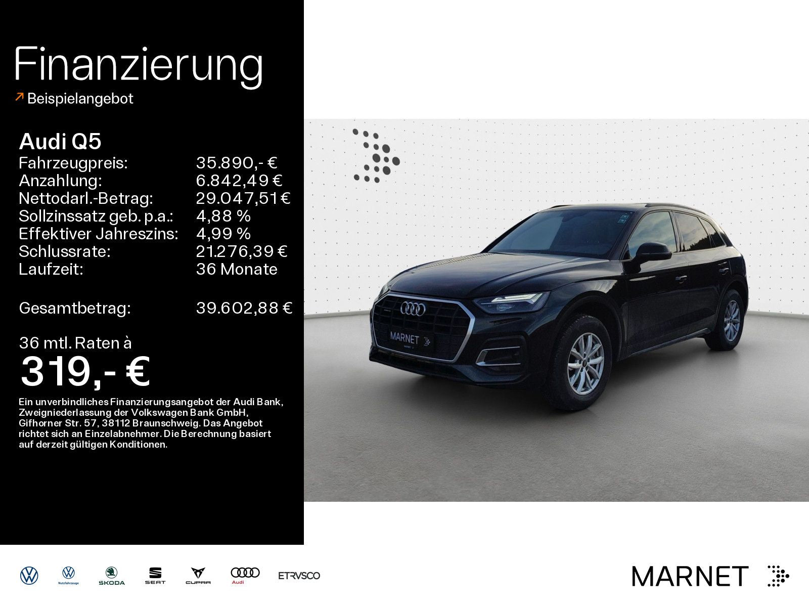 Audi Q5 40 TDI quattro S line*Navi*LED*Alu*AHK*HUD*B&