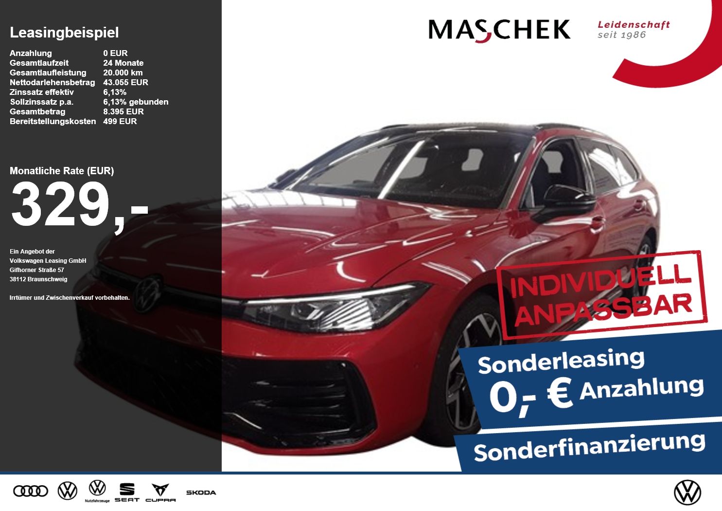 Volkswagen Passat R-Line 2.0 TDI AHK Matrix Standh HUD Sitz