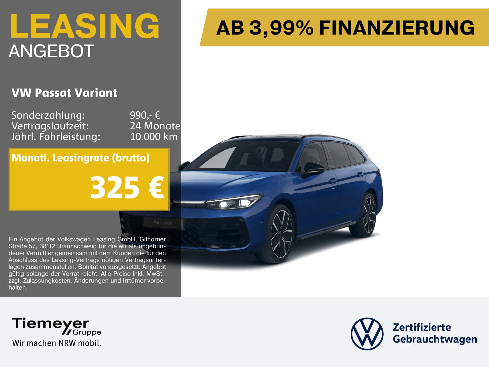 Volkswagen Passat Variant 2.0 TSI DSG 4M R-LINE UPE82 LEDER