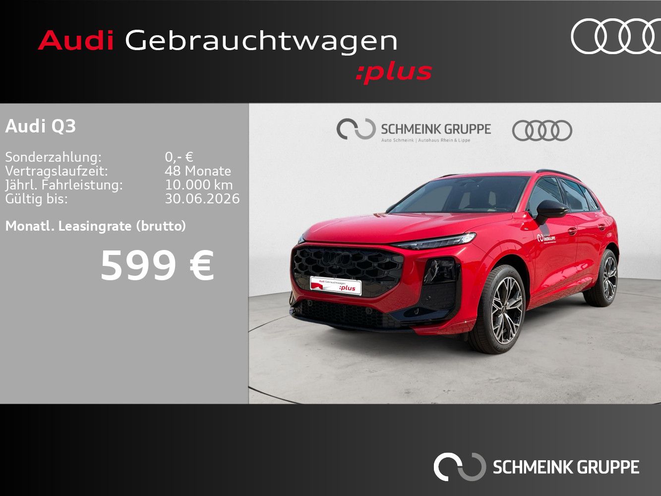 Audi Q3 SUV 2.0 TDI 2x S line AHK PANO HUD SONOS ACC