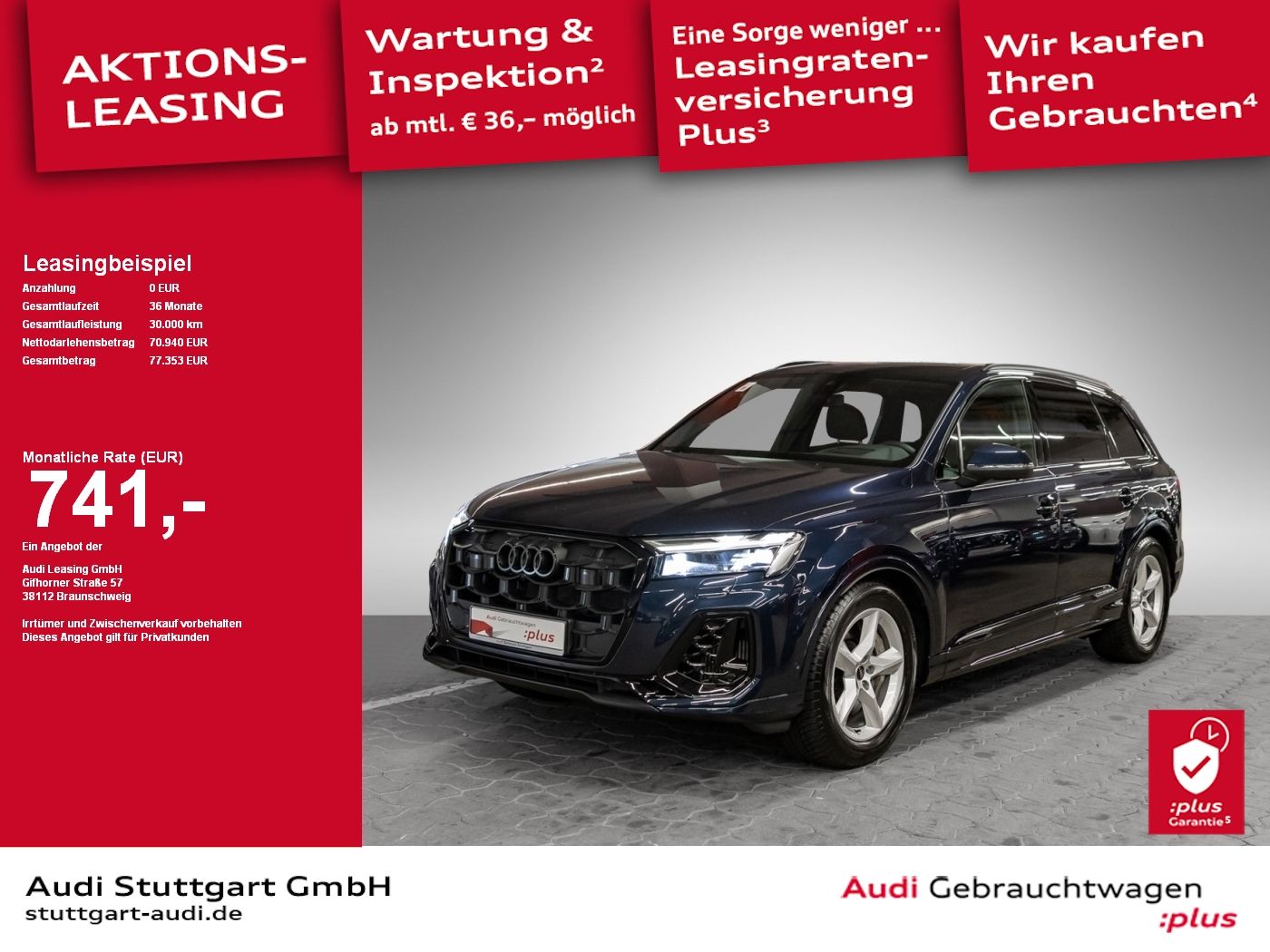 Audi Q7 S line 55 TFSI e quattro tiptronic 360° AHK