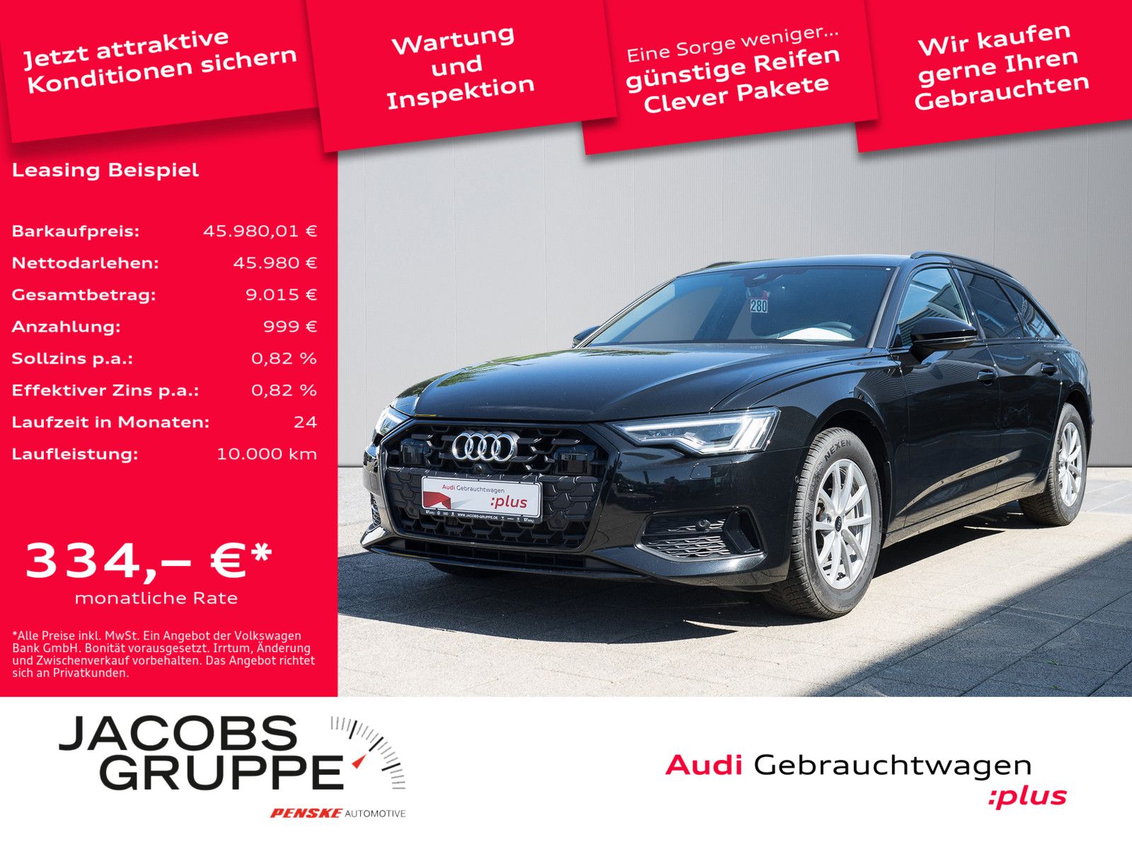 Audi A6 Avant 40TDI advanced Black - Samsaru's Car Outlet