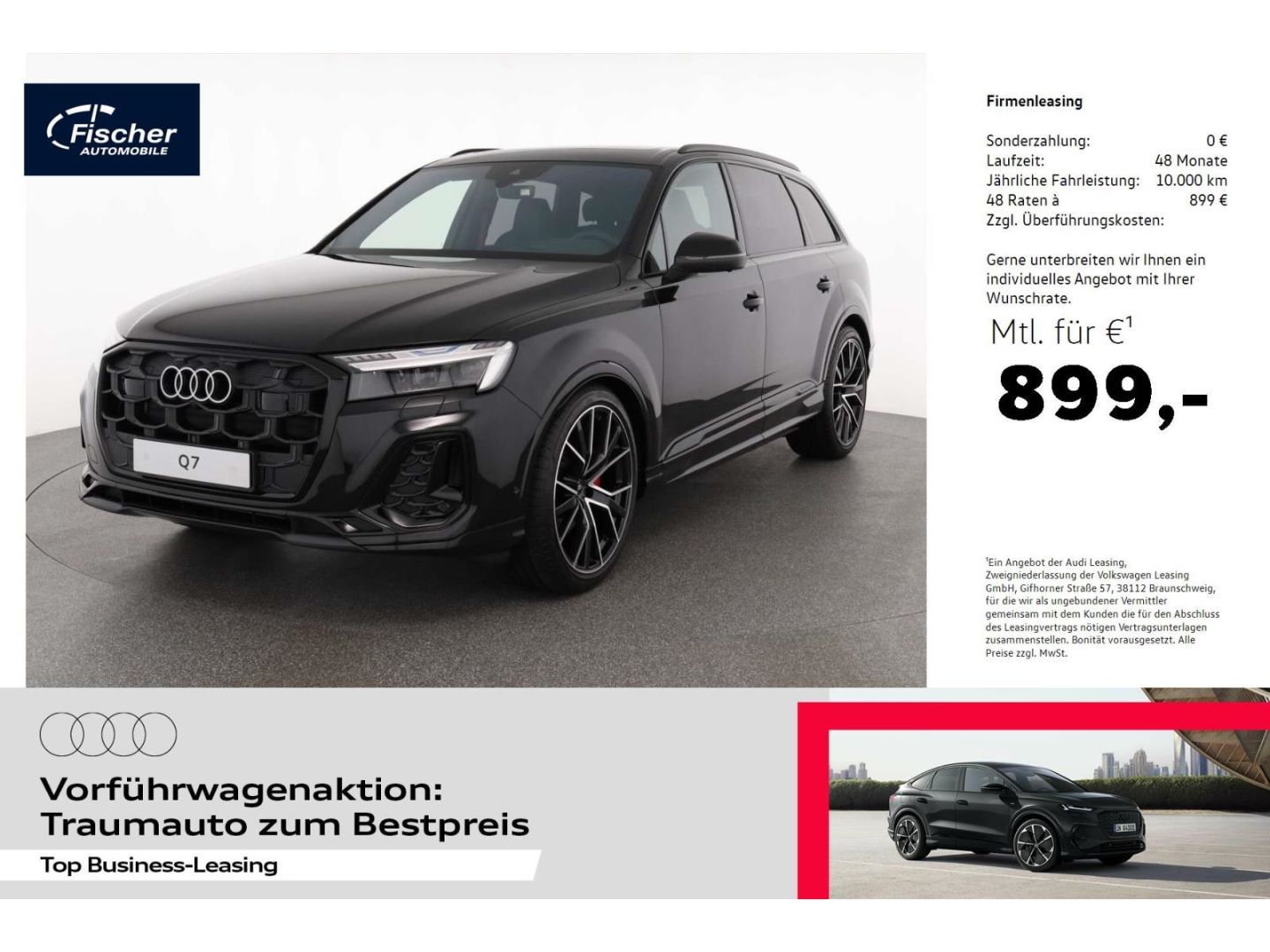 Audi Q7 50 TDI quattro S line LP: 122.810,- /B&O Prem