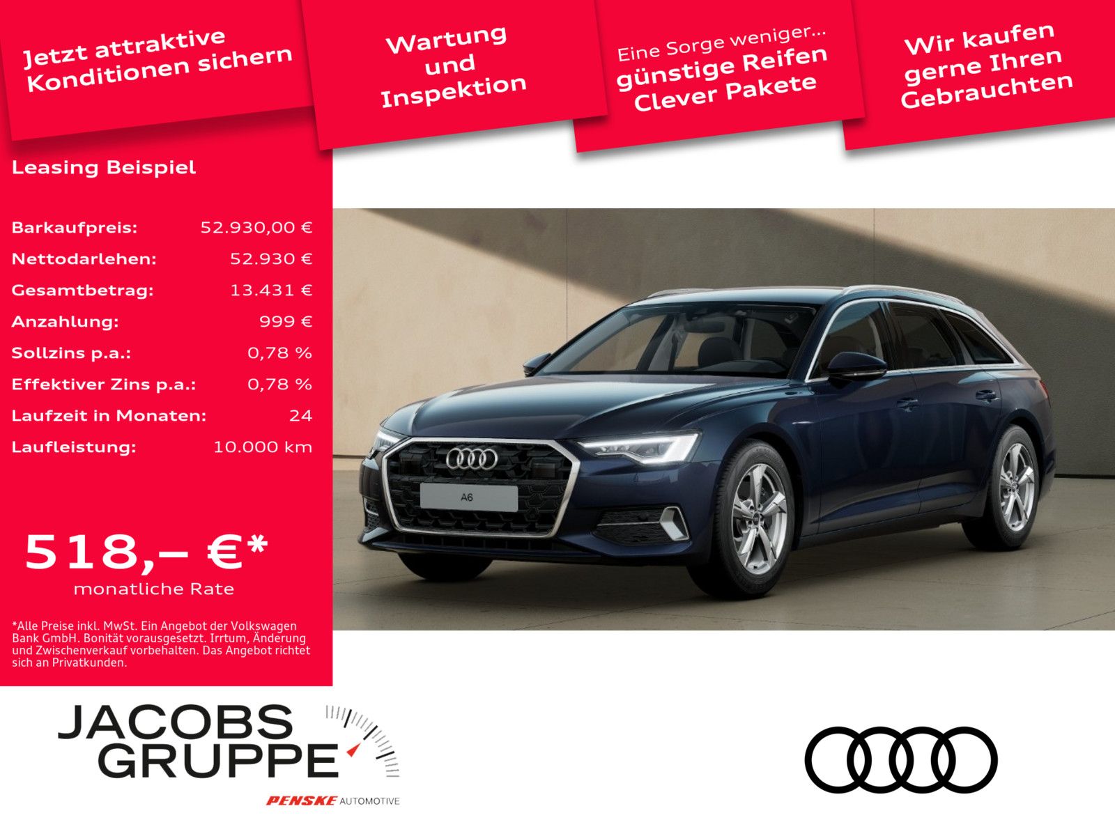 Audi A6 Avant 45 TFSI advanced - Samsaru's Car Outlet