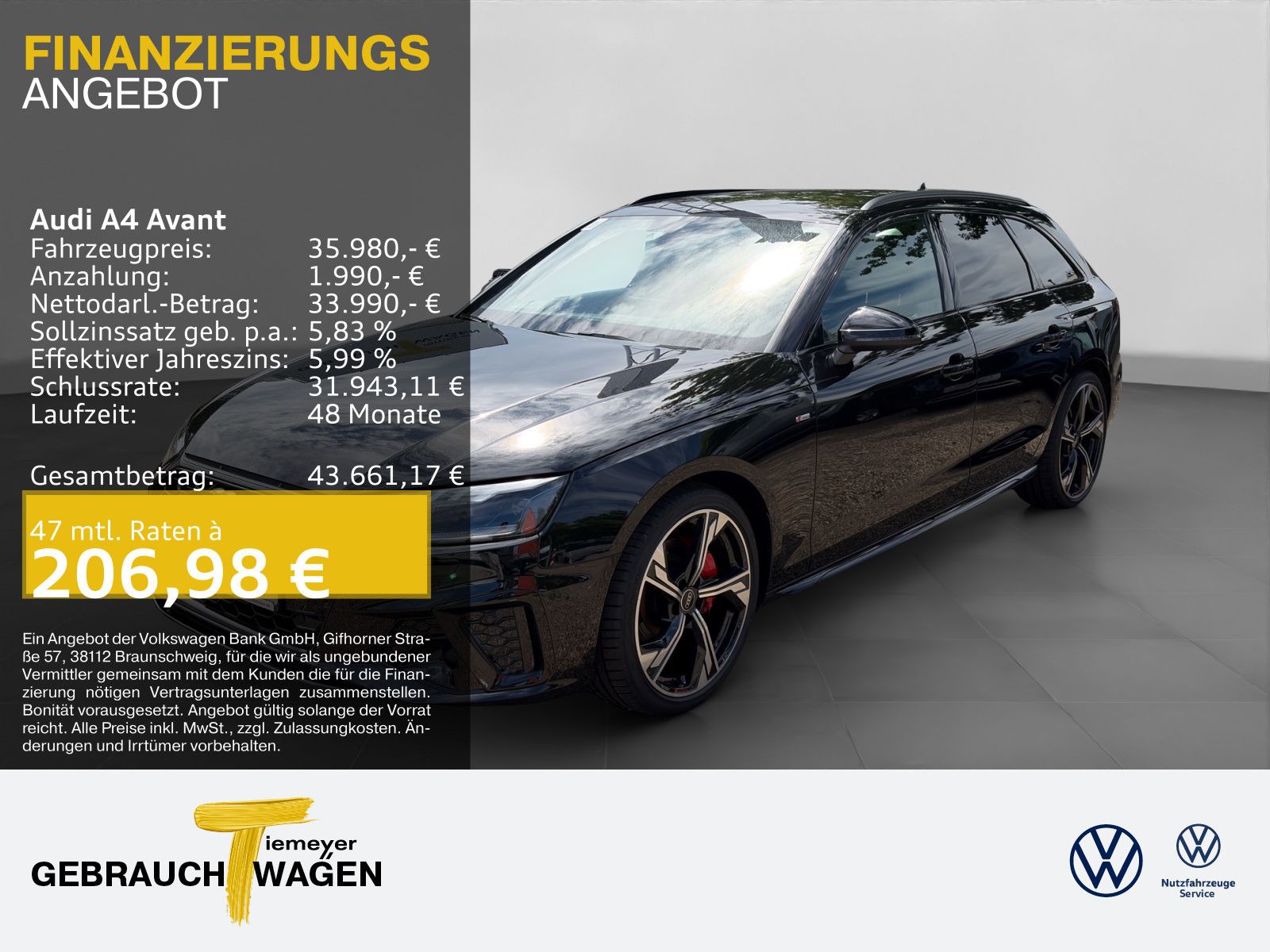 Audi A4 Avant 40 TFSI Q 2x S LINE AHK LM19 MATRIX-LED