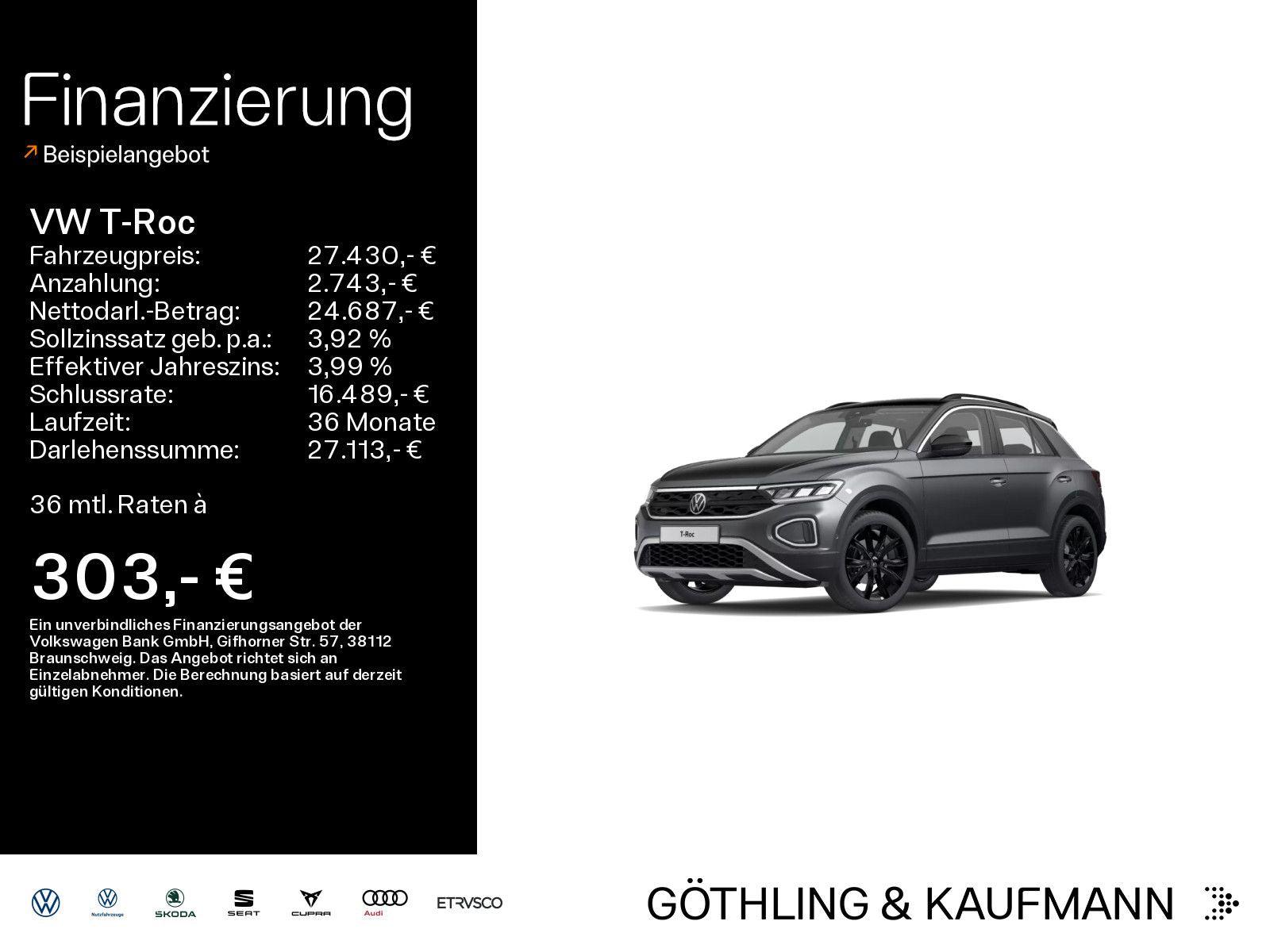 Volkswagen T-Roc Life 1.5 TSI - Samsaru's Car Outlet