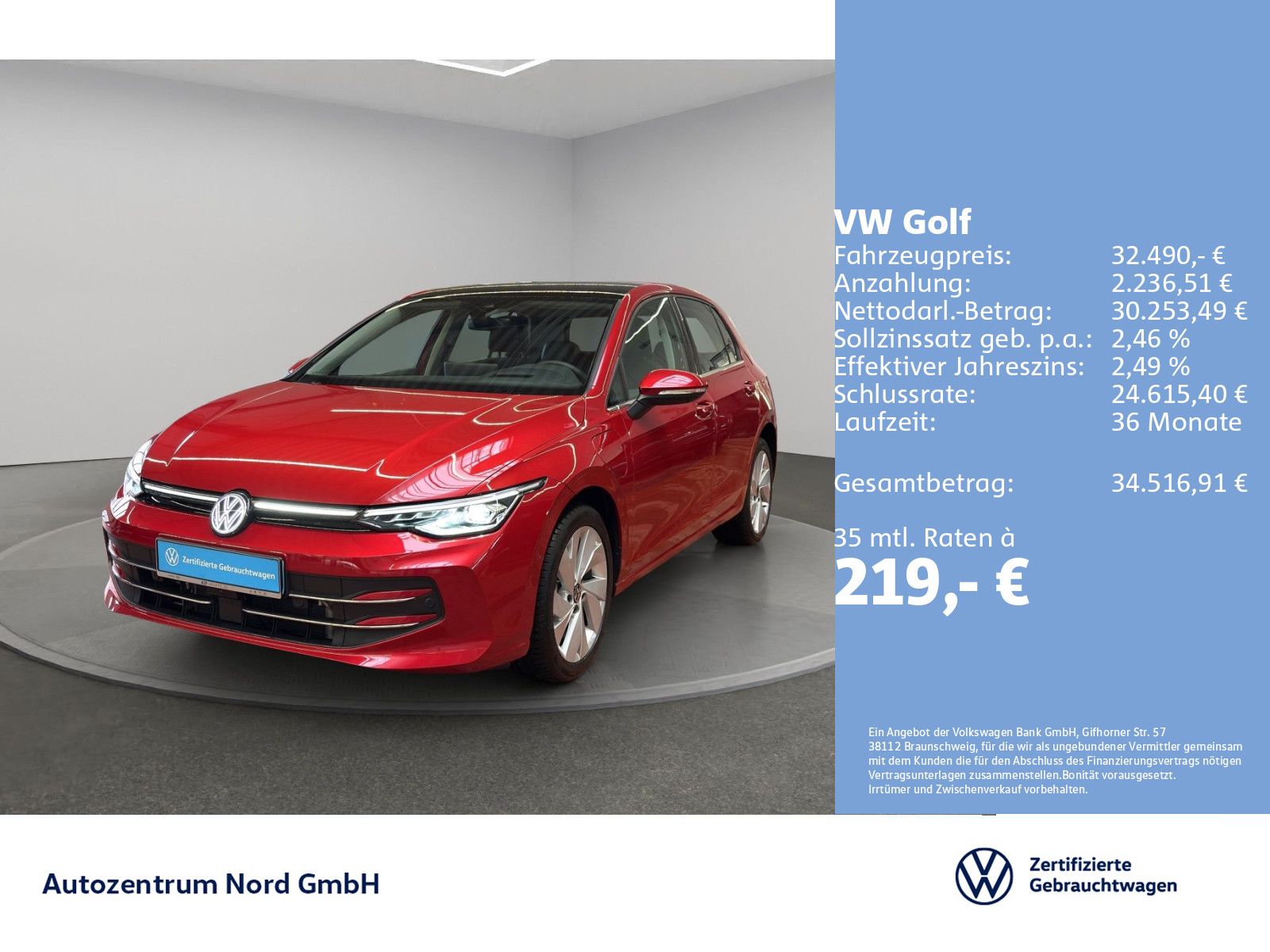 Volkswagen Golf VIII 1.5 eTSI eHybrid Style NAV+ACC+HUD+360