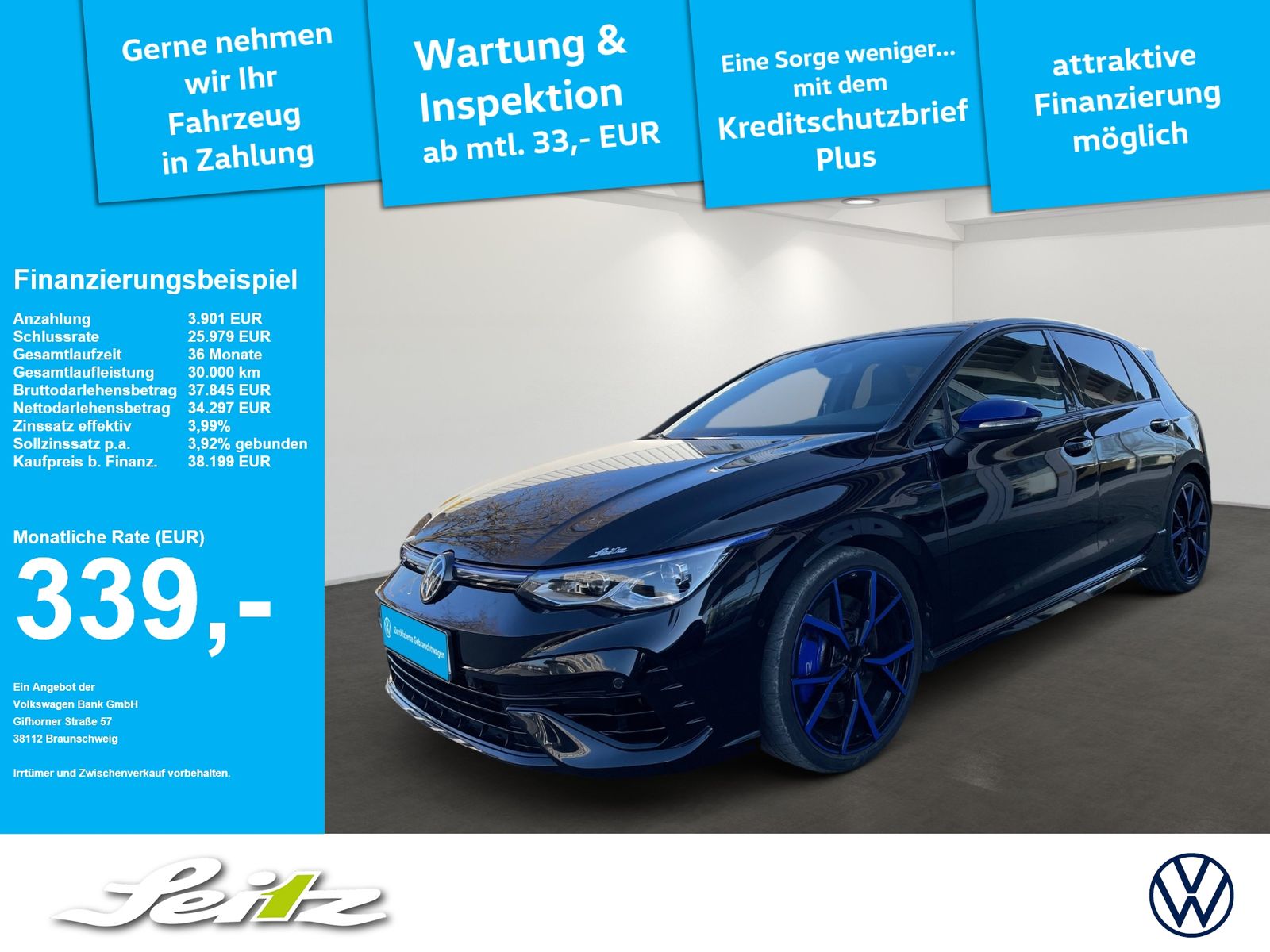 Volkswagen Golf VIII 2.0 TSI 4M R 20 Years *MATRIX*KAMERA*N