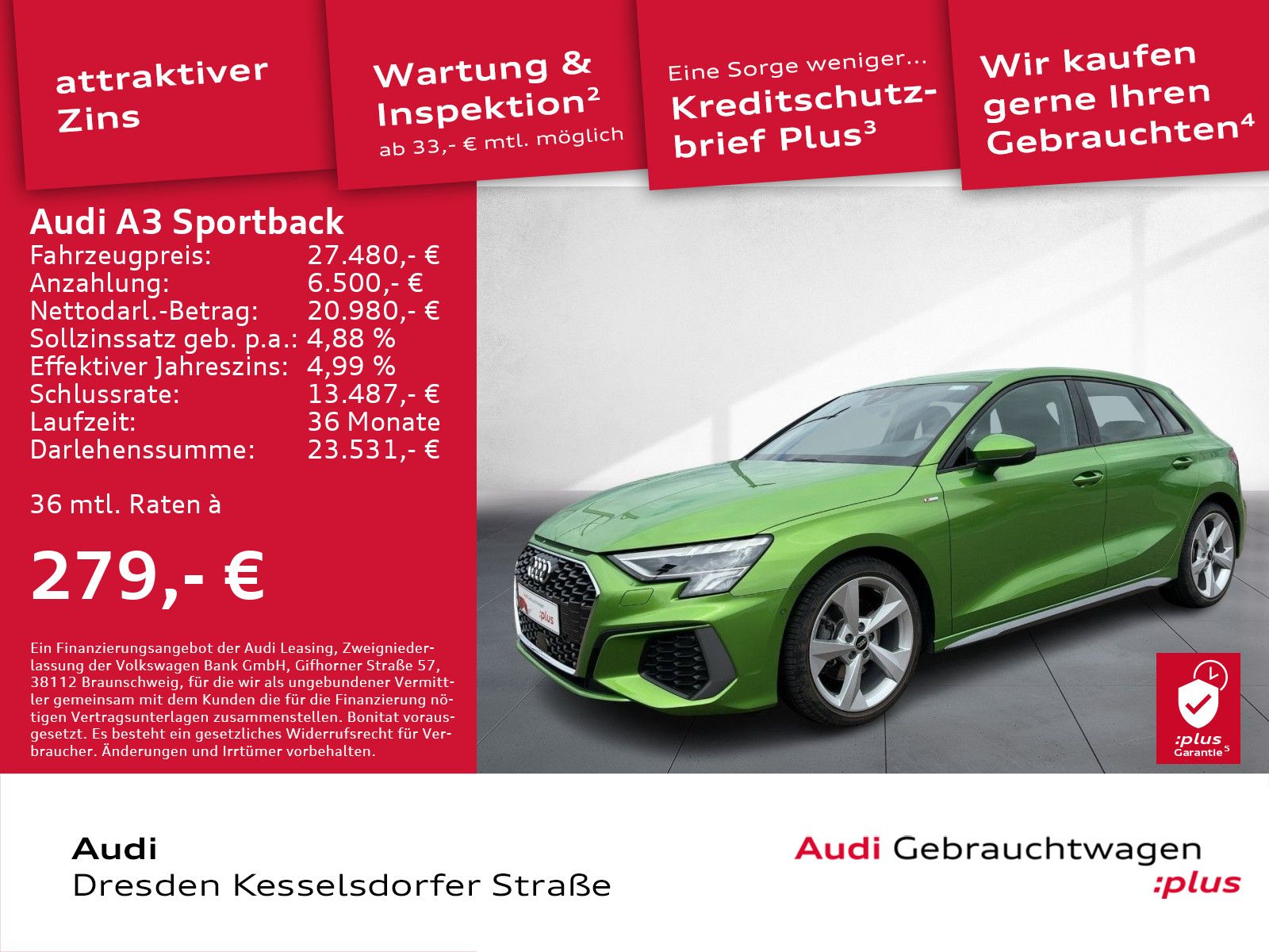 Audi A3 Sportback S line 35 TFSI S tronic - Samsaru's Car Outlet